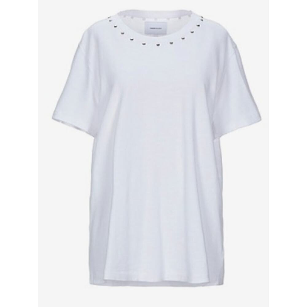 Current Elliott shirt white with metal studs size 8